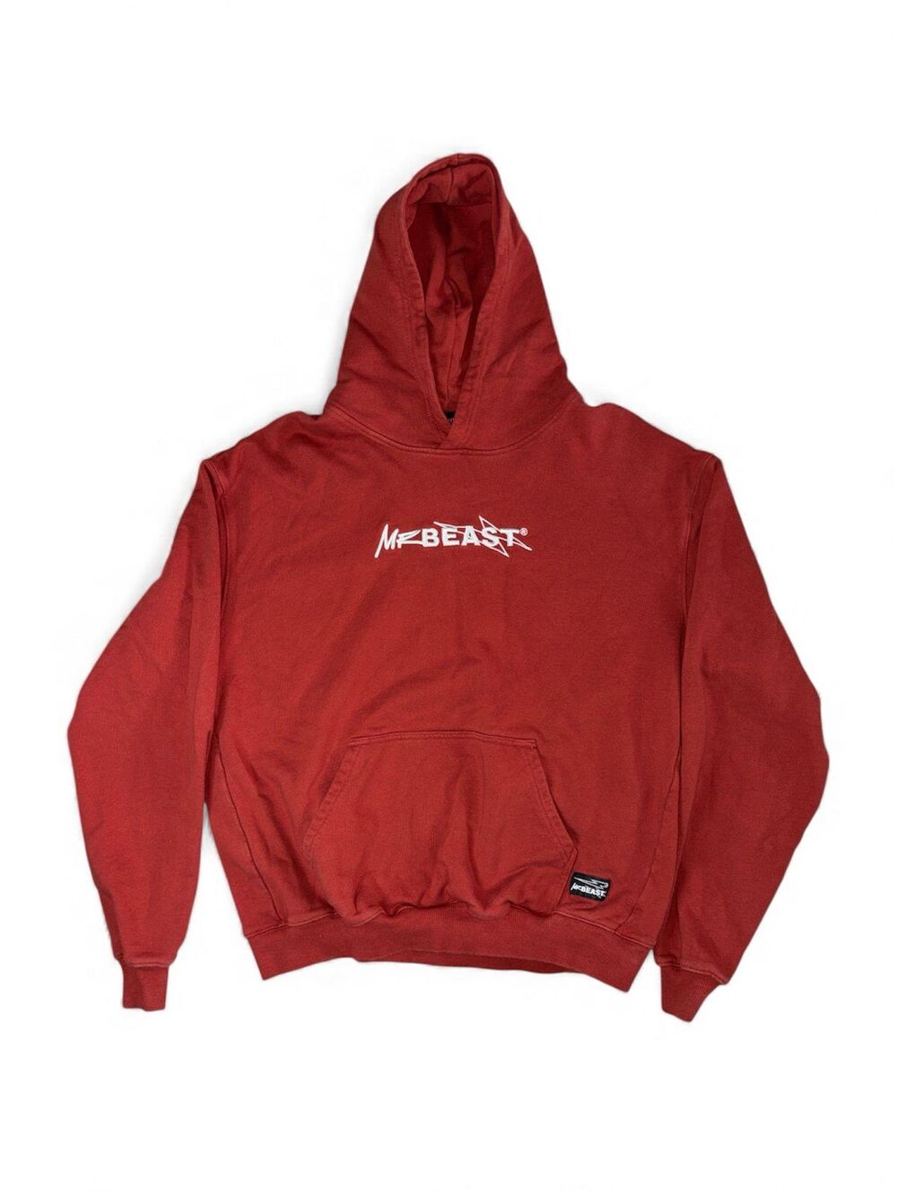 MrBeast Rust Orange Logo Hoodie | Size Medium
